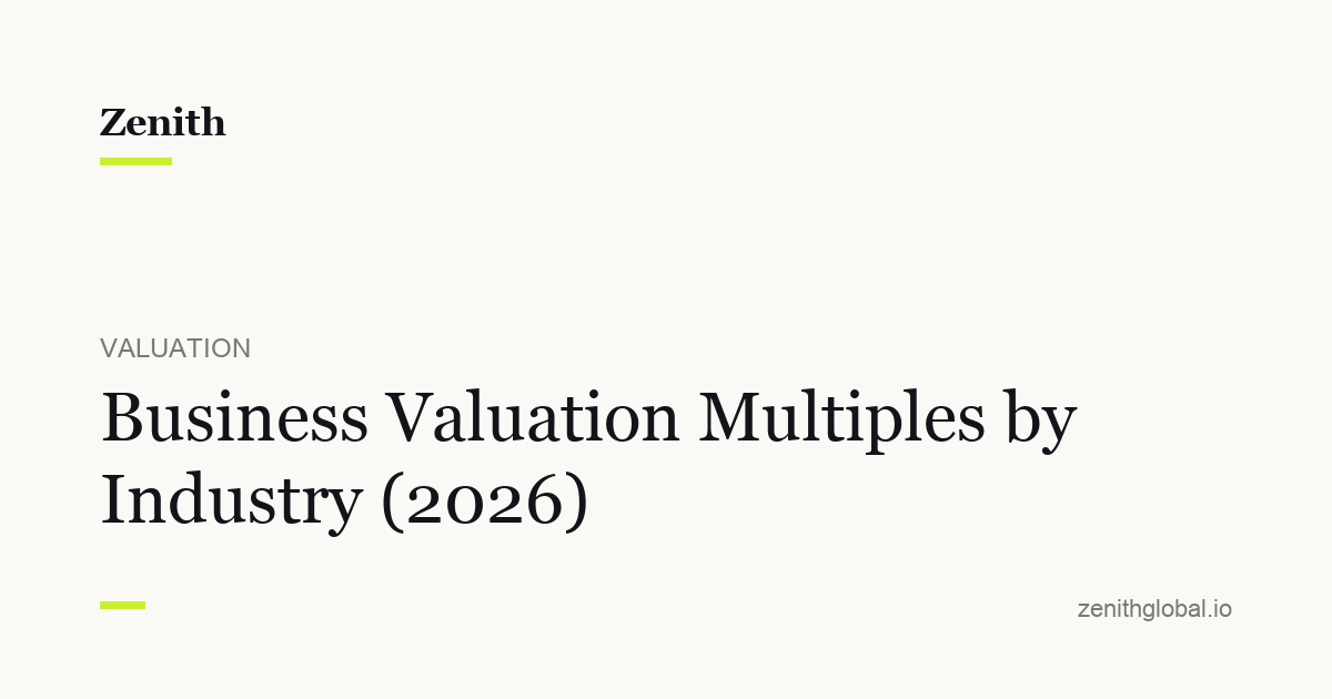 Business Valuation Multiples by Industry (2026)